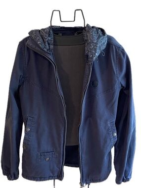 Pretty Green Men’s Navy Hooded Jacket - Liam Gallagher Oasis - Size S (3)